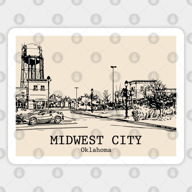 Midwest City - Oklahoma Magnet by Lakeric